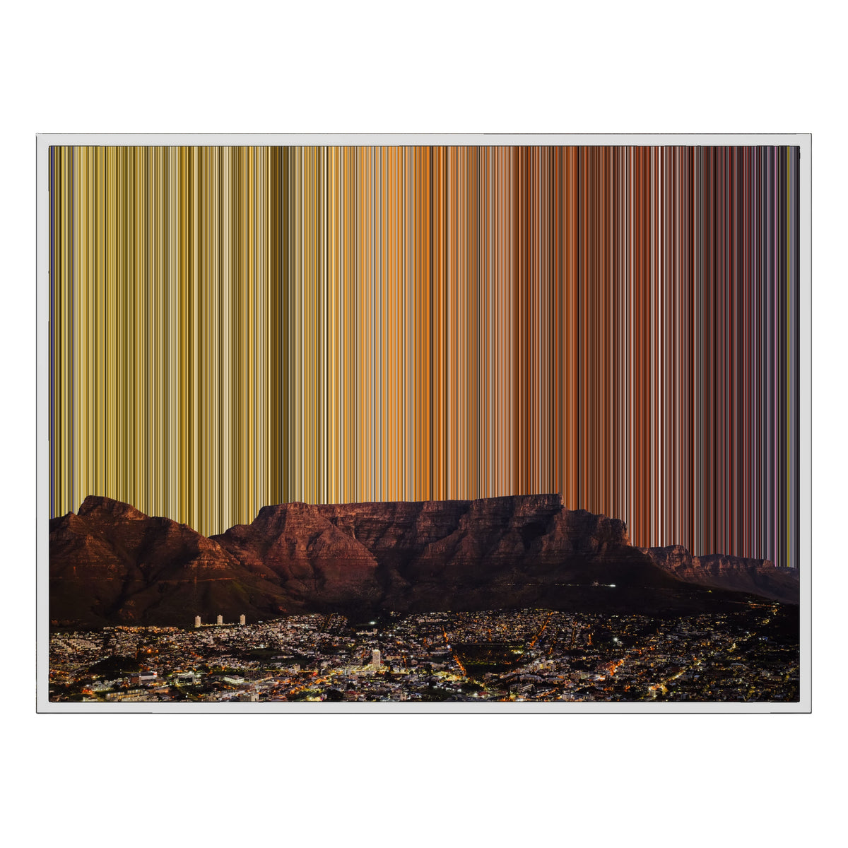40×30" Float Frame Canvas - White Frame variant