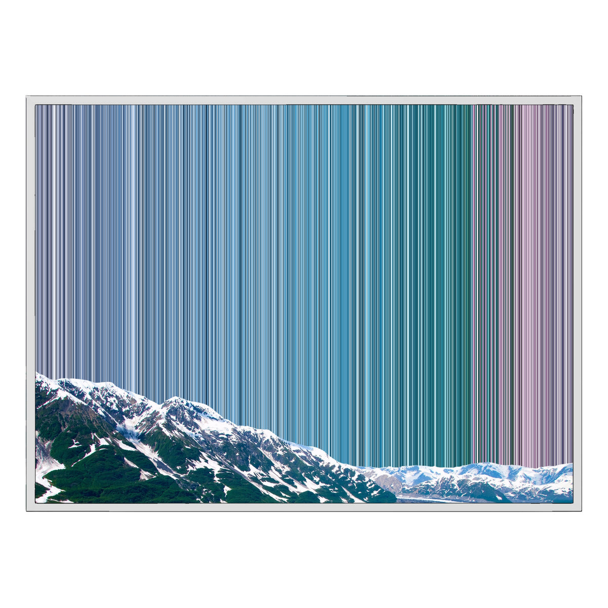 40×30" Float Frame Canvas - White Frame variant