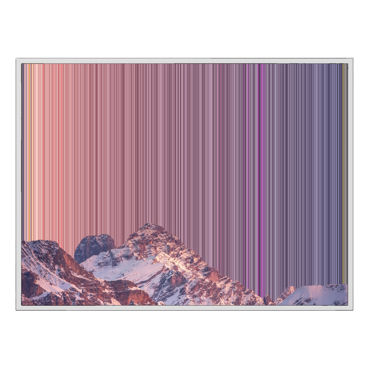 40×30" Float Frame Canvas - White Frame variant