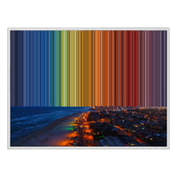 Lienzo con marco flotante, 40×30", marco blanco