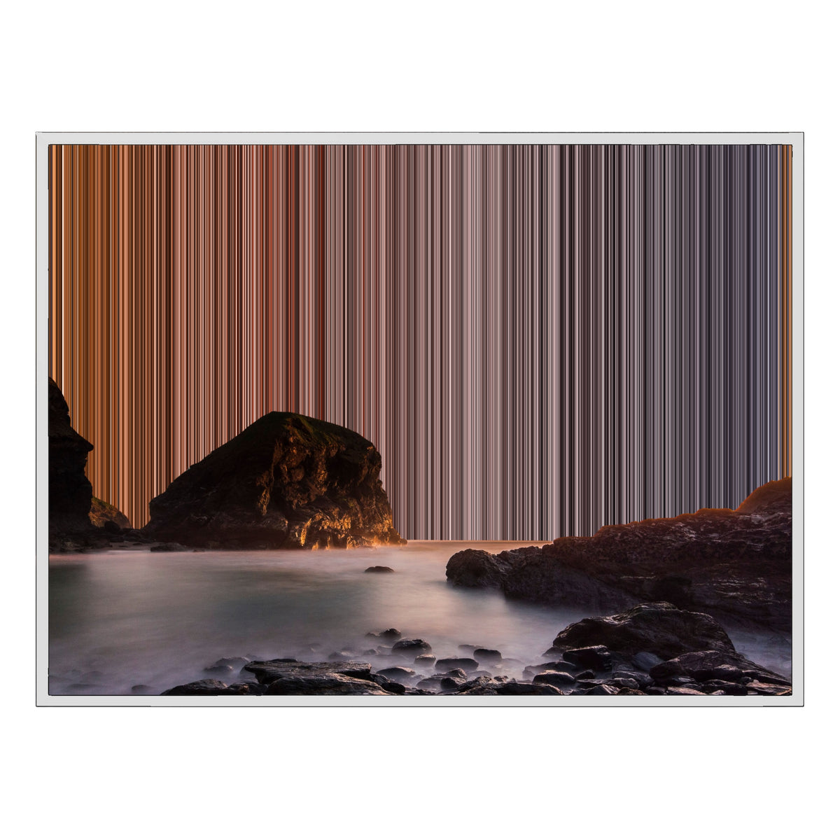 Lienzo con marco flotante, 40×30", marco blanco
