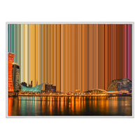 Lienzo con marco flotante, 40×30", marco blanco