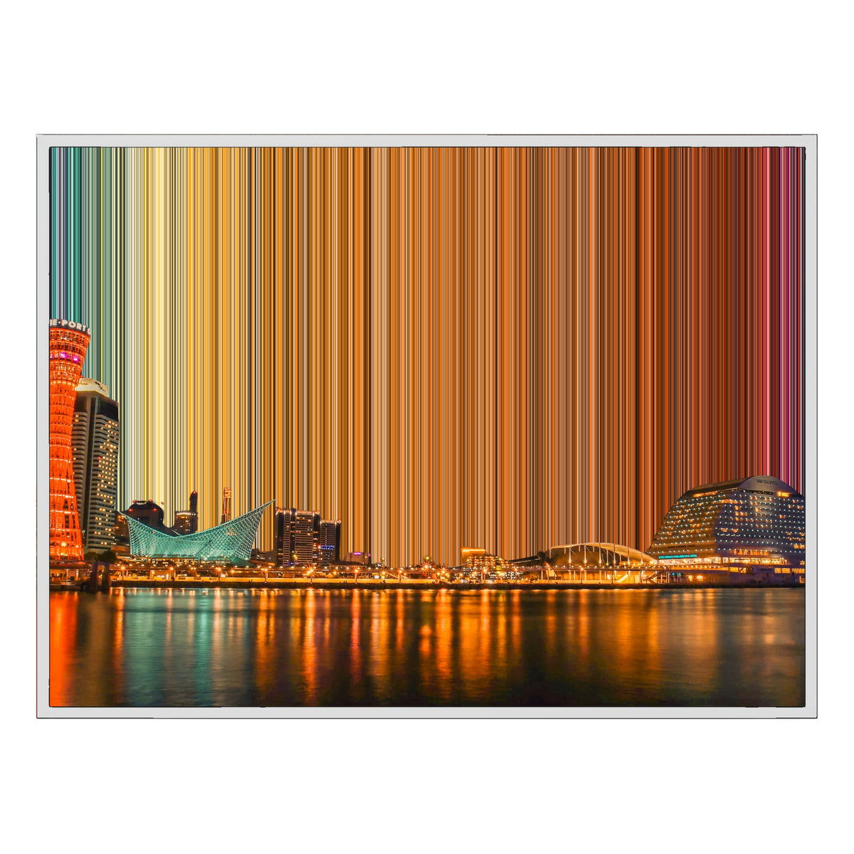 Lienzo con marco flotante, 40×30", marco blanco