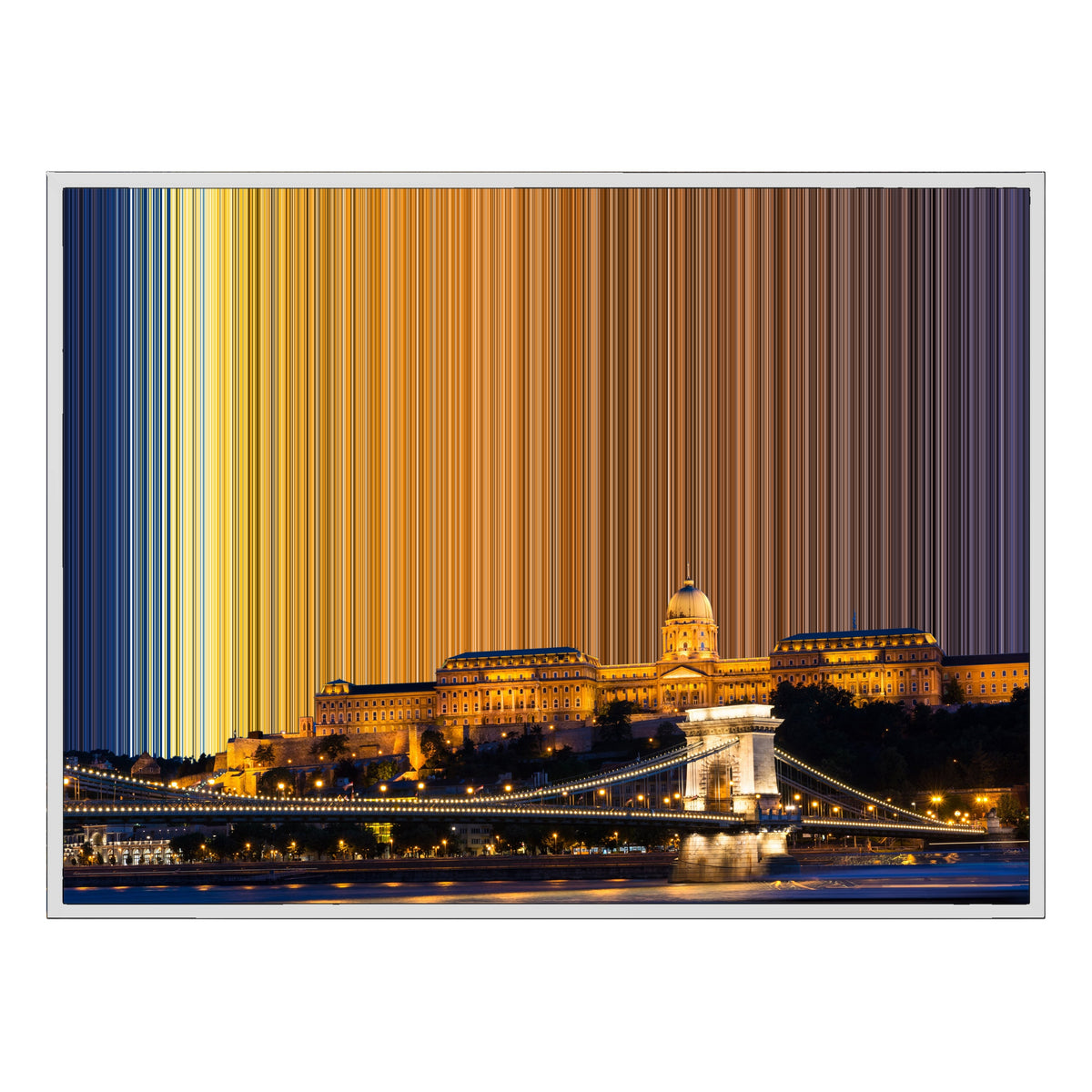 Lienzo con marco flotante, 40×30", marco blanco