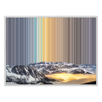 Lienzo con marco flotante, 40×30", marco blanco
