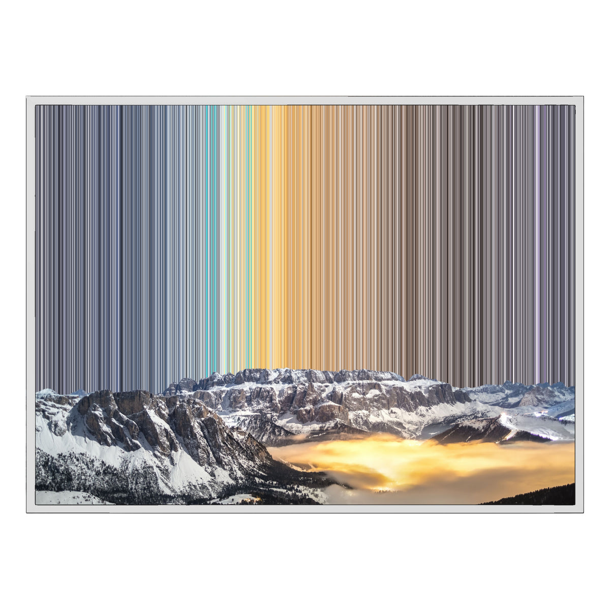 Lienzo con marco flotante, 40×30", marco blanco