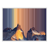 Leinwandbild mit Schattenfugenrahmen im Format 40×30", weißer Rahmen