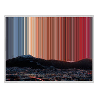 Lienzo con marco flotante, 40×30", marco blanco