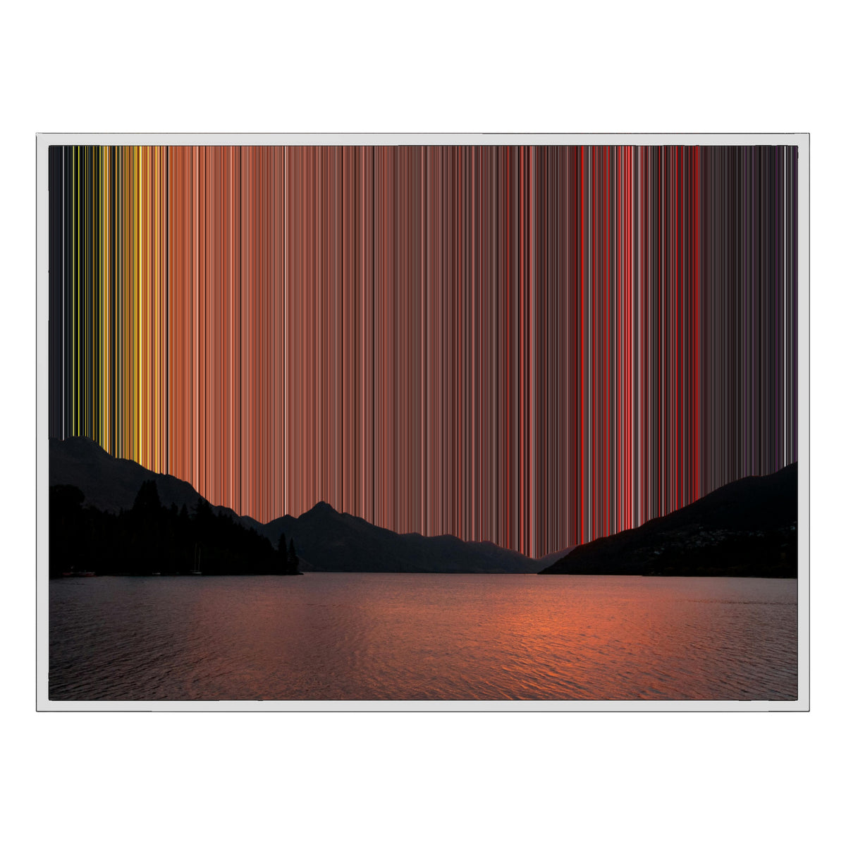 Lienzo con marco flotante, 40×30", marco blanco