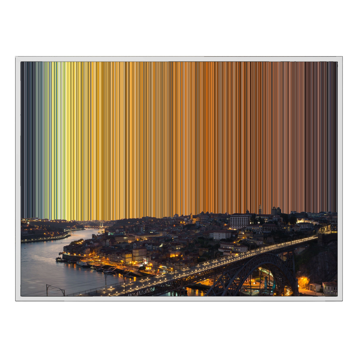 Lienzo con marco flotante, 40×30", marco blanco