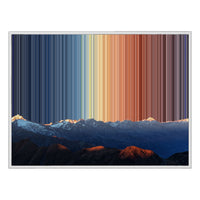 Tela con cornice a cassetta, 40×30", cornice bianca