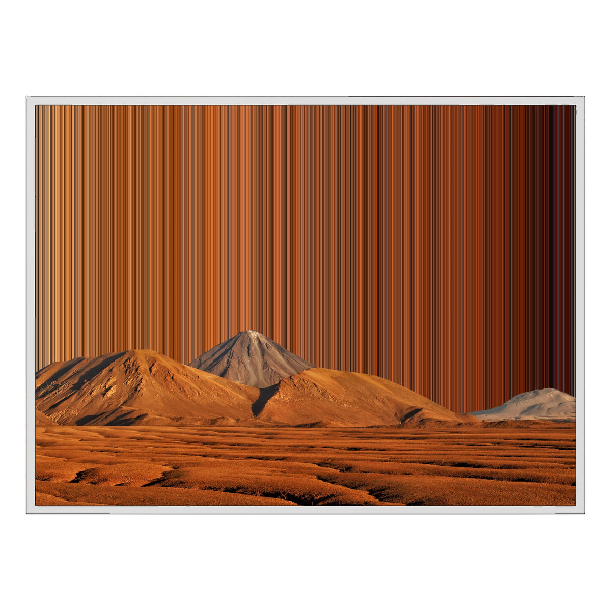 40×30" Float Frame Canvas - White Frame variant