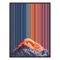 40×32" Metallic Float Frame Canvas - Black Frame variant