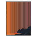 40×32" Metallic Float Frame Canvas - Black Frame variant