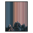 40×32" Metallic Float Frame Canvas - Black Frame variant