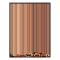 40×32" Metallic Float Frame Canvas - Black Frame variant