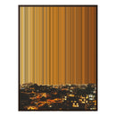 40×32" Metallic Float Frame Canvas - Brown Frame variant