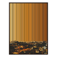 40×32" Metallic Float Frame Canvas - Brown Frame variant