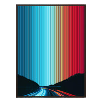 40×32" Metallic Float Frame Canvas - Brown Frame variant