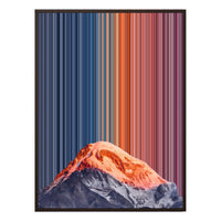 40×32" Metallic Float Frame Canvas - Brown Frame variant