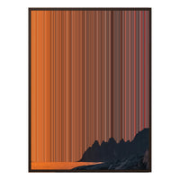 40×32" Metallic Float Frame Canvas - Brown Frame variant