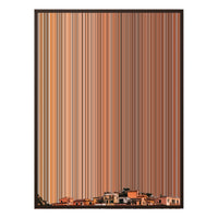 40×32" Metallic Float Frame Canvas - Brown Frame variant