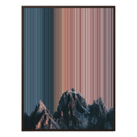 40×32" Metallic Float Frame Canvas - Brown Frame variant