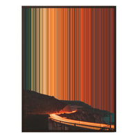 40×32" Metallic Float Frame Canvas - Brown Frame variant