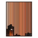 40×32" Metallic Float Frame Canvas - Brown Frame variant