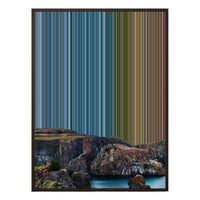 40×32" Metallic Float Frame Canvas - Brown Frame variant