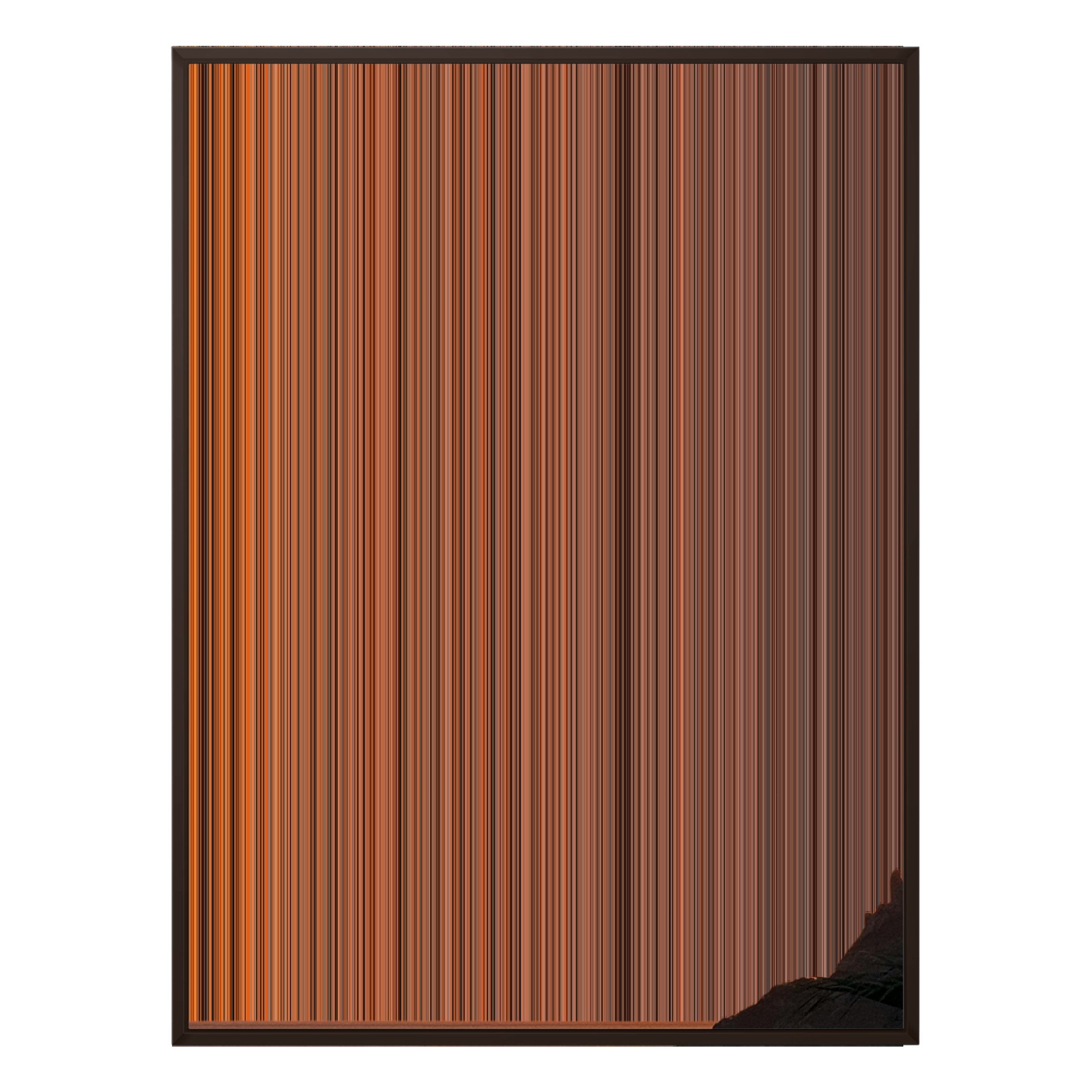 40×32" Metallic Float Frame Canvas - Brown Frame variant