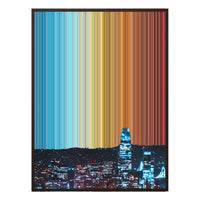 40×32" Metallic Float Frame Canvas - Brown Frame variant