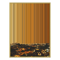 40×32" Metallic Float Frame Canvas - Gold Frame variant
