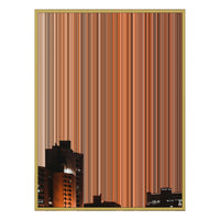 40×32" Metallic Float Frame Canvas - Gold Frame variant