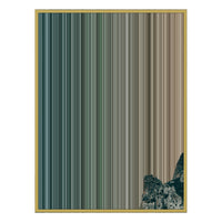 40×32" Metallic Float Frame Canvas - Gold Frame variant