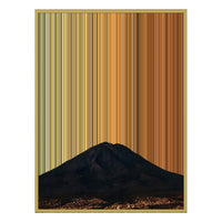 40×32" Metallic Float Frame Canvas - Gold Frame variant