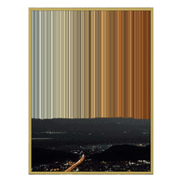 40×32" Metallic Float Frame Canvas - Gold Frame variant