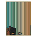 40×32" Metallic Float Frame Canvas - Gold Frame variant