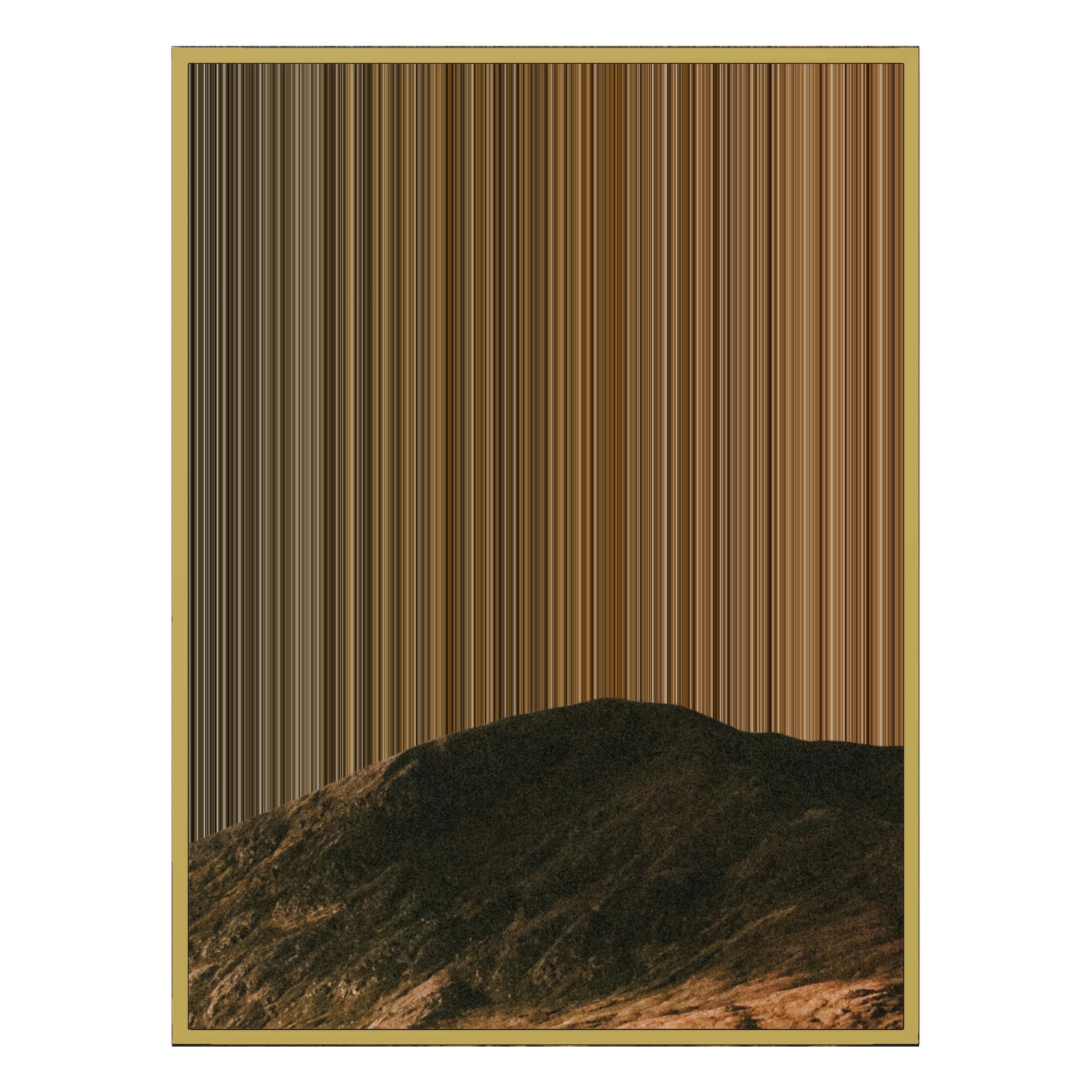 40×32" Metallic Float Frame Canvas - Gold Frame variant