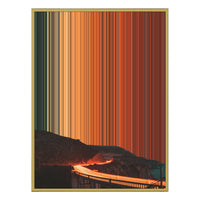 40×32" Metallic Float Frame Canvas - Gold Frame variant