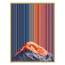 40×32" Metallic Float Frame Canvas - Gold Frame variant