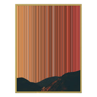 40×32" Metallic Float Frame Canvas - Gold Frame variant