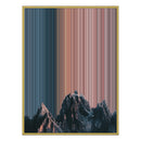 40×32" Metallic Float Frame Canvas - Gold Frame variant