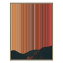 40×32" Metallic Float Frame Canvas - Natural Frame variant