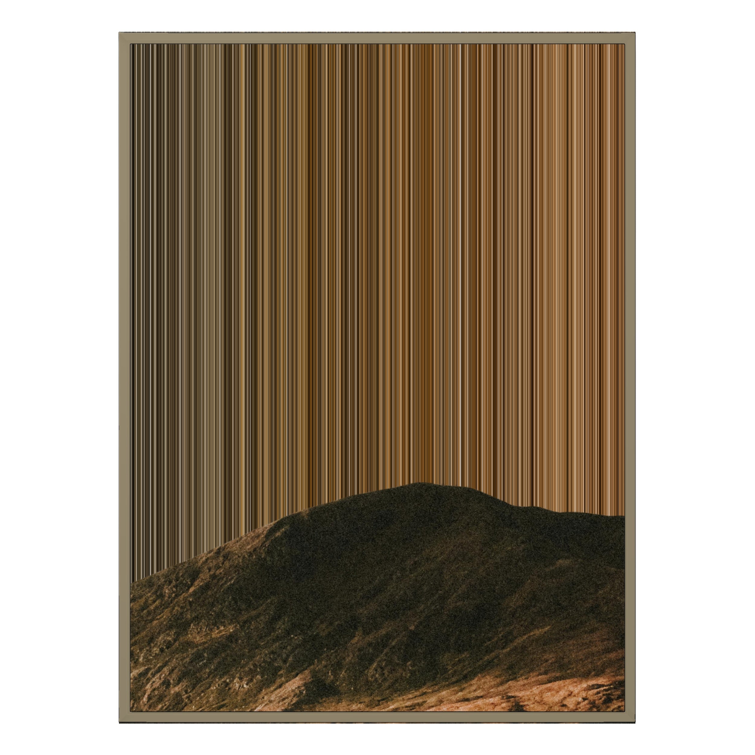 40×32" Metallic Float Frame Canvas - Natural Frame variant