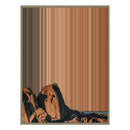 40×32" Metallic Float Frame Canvas - Natural Frame variant