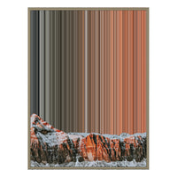 40×32" Metallic Float Frame Canvas - Natural Frame variant