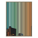 40×32" Metallic Float Frame Canvas - Natural Frame variant