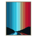 40×32" Metallic Float Frame Canvas - Natural Frame variant