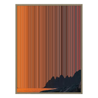 40×32" Metallic Float Frame Canvas - Natural Frame variant